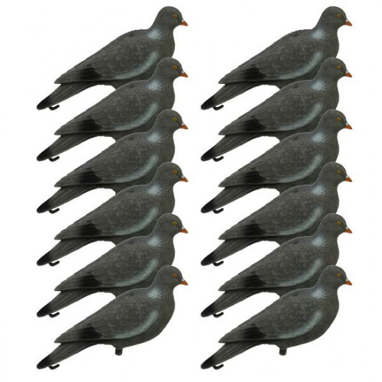 Forme de pigeon floquée