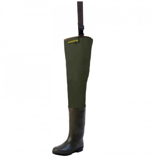 Cuissardes de pêche - 100 PVC - Brun kaki - Caperlan - Décathlon