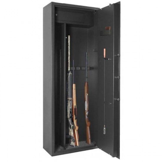Coffre fort 6 armes avec étagères Elite Alpha