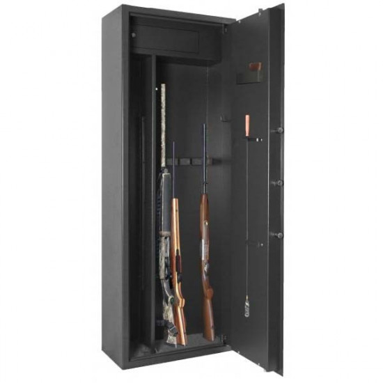 Coffre fort 6 armes avec étagères Elite Alpha