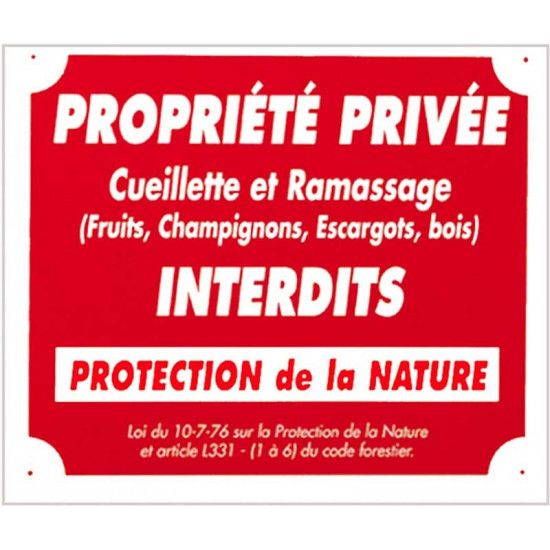No Picking Sign
