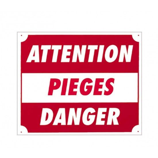 Warning sign traps