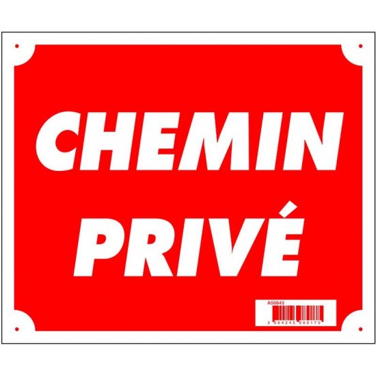 Panneau Chemin privé