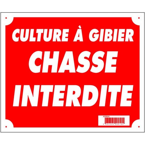 Panneau Culture à  gibier