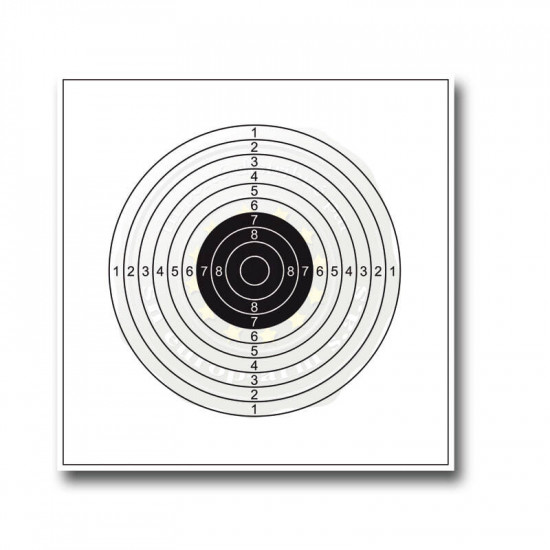 100 Cardboard Targets 14x14 cm