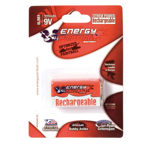Genopladeligt 9V Batteri...