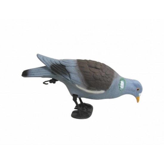 Appelant plastique pigeon sur pattes béquettant