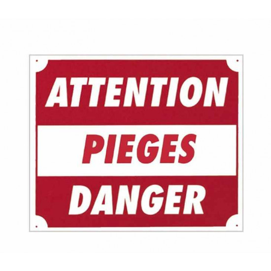 Panc.Alu "Attention Pieges Danger"