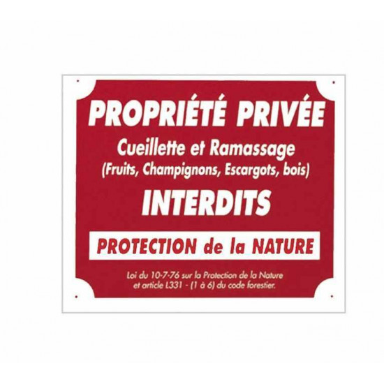 Panc.Alu "Prop.Privee Protec Naturelle"