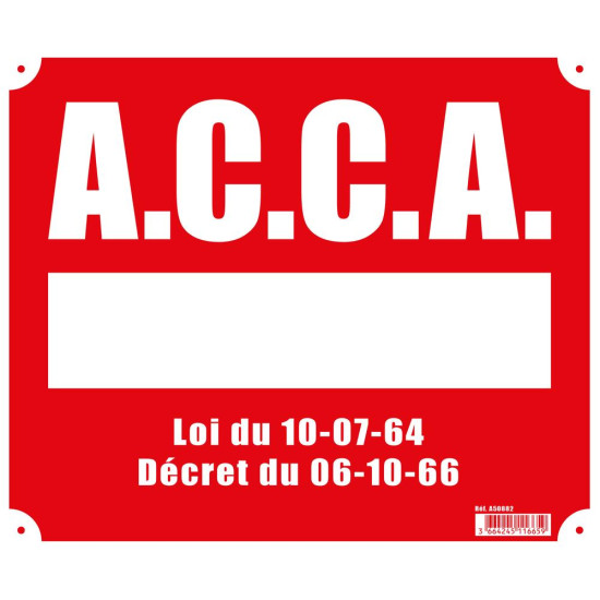 A.C.C.A. Akilux Sign 30x25...