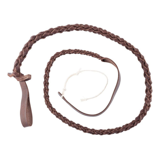 Braided Leather Whip Flap...