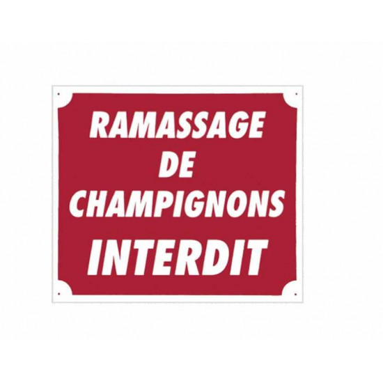 ramassage de champignons interdit